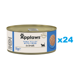 APPLAWS Cat Adult Tuna with Crab in Broth tuńczyk i krab w bulionie 24x70 g