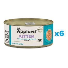 APPLAWS Cat Kitten Tuna in Broth z tuńczykiem w bulionie dla kociąt 6x70 g