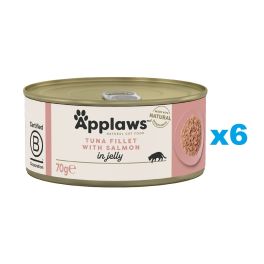 APPLAWS Cat Adult Tuna Fillet with Salmon in Jelly tuńczyk i łosoś w galarecie 6x70g
