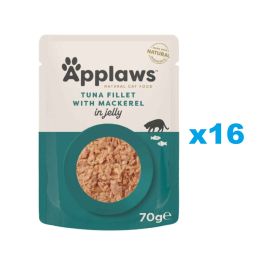 APPLAWS Cat Adult Pouch Tuna with Mackerel in Jelly filet z tuńczyka z makrelą w galaretce 16x70 g
