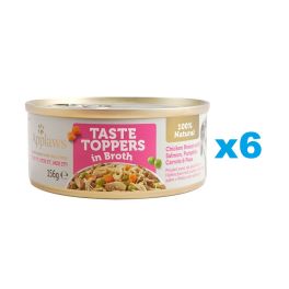 APPLAWS Taste Toppers Pierś z kurczaka, łosoś, dynia w bulionie 6x156 g