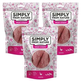 SIMPLY FROM NATURE Meat Strips Mięsne paski z gęsi dla psów 3x80 g