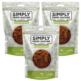 SIMPLY FROM NATURE Meat Noodles Mięsne kluski z jeleniem i dzikiem dla psów 3x80 g