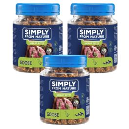 SIMPLY FROM NATURE Smart Bites Trenerki z gęsi dla psów 3x130 g