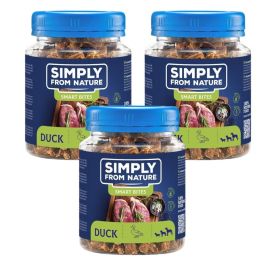 SIMPLY FROM NATURE Smart Bites Trenerki z kaczki dla psów 3x130 g