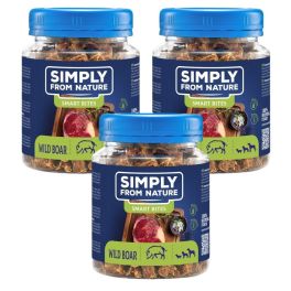 SIMPLY FROM NATURE Smart Bites Trenerki z dzika dla psów 3x130 g