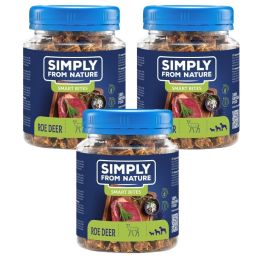 SIMPLY FROM NATURE Smart Bites Trenerki z sarny dla psów 3x130 g