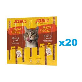 JOSERA JosiCat Meat Sticks pałeczki z wołowiną i jagnięciną dla kota 20x35g