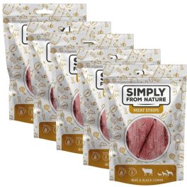 SIMPLY FROM NATURE Meat Strips Mięsne paski z wołowiną i czarnuszką dla psów 5x80 g