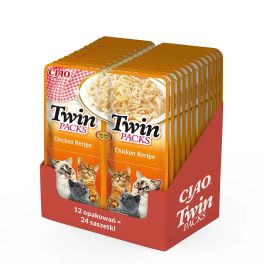INABA Twin Kurczak w bulionie dla kotów 24x40 g