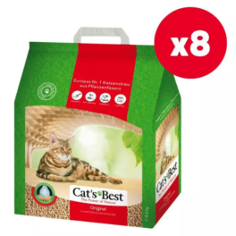 JRS Cat’s Best Original 8 x 5 l (2,1 kg) Żwirek drewniany zbrylający
