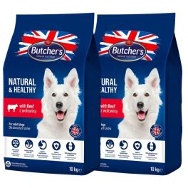 BUTCHER'S Natural&Healthy sucha karma dla psa z wołowiną 20 kg (2 x 10 kg)