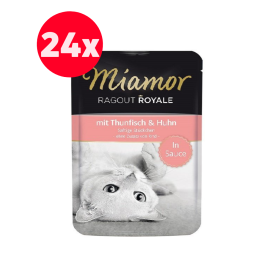 MIAMOR Ragout Royal  tuńczyk  i kurczak  w sosie 24 x 100 g