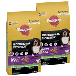 PEDIGREE Professional Nutrition Adult Maxi z Drobiem i Warzywami 2 x 12 kg dla psów ras dużych