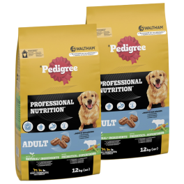 PEDIGREE Professional Nutrition Adult z Wołowiną i Warzywami 2 x 12 kg dla psów dużych i średnich ras