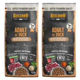 BELCANDO Adult Grain Free Duck 25 kg ( 2 x 12,5 kg ) kaczka, sucha karma dla psów