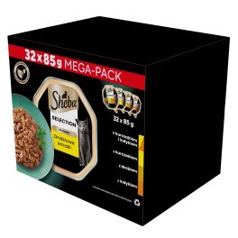 SHEBA Select Slices in Gravy Mix smaków drobiowych w sosie drób, kurczak i indyk 32x85g