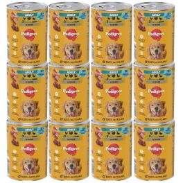 PEDIGREE Adult puszka 12x400 g mokra karma pełnoporcjowa dla dorosłych psów z 3 rodzajami drobiu w musie