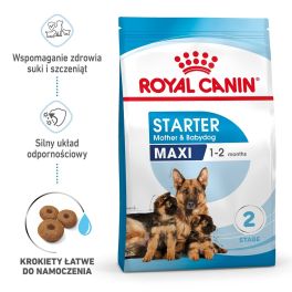 ROYAL CANIN Maxi Starter Mother&Babydog 15 kg karma sucha dla suk w ciąży i okresie laktacji oraz szczeniąt, od 4 do 8 tygodnia życia, ras dużych