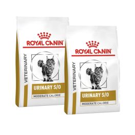 ROYAL CANIN Vet cat urinary S/O moderate calorie 2x7 kg sucha karma o obniżonej kaloryczności dla kotów ze schorzeniami dolnych dróg moczowych, wykazujących tendencję do nadwagi