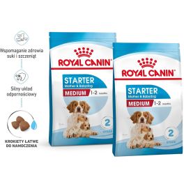 ROYAL CANIN Medium Starter Mother&Babydog 2x15 kg karma sucha dla suk w ciąży, w okresie laktacji i szczeniąt, od 4 do 8 tygodnia życia, ras średnich