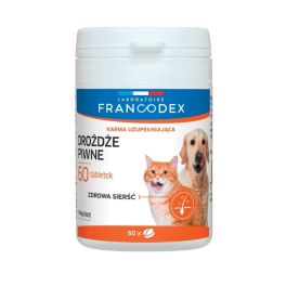 FRANCODEX Drożdże piwne dla psów i kotów 60 tabletek