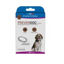 FRANCODEX PL Obroża na kleszcze PREVENDOG 60 cm dla psów do 25 kg - 1 szt