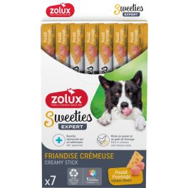 ZOLUX Przysmak kremowy dla psa SWEETIES z kurczakiem i serem 7x14g