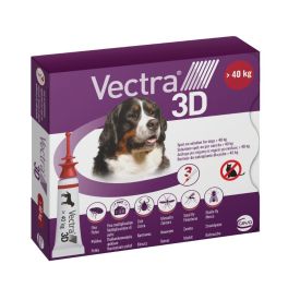 VECTRA 3D Roztwór do nakrapiania na pchły i kleszcze dla psów >40kg w pipecie 3szt.