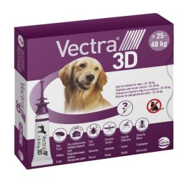 VECTRA 3D Roztwór do nakrapiania na pchły i kleszcze dla psów >25-40kg w pipecie 3szt.