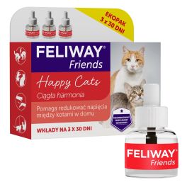 FELIWAY Friends 3 wkłady uzupełniający - feromony na konflikty między kotami
