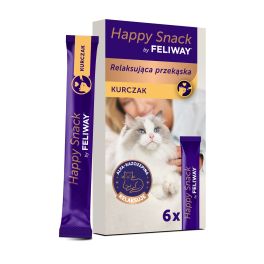 FELIWAY Happy Snack Chicken 6x15 g z kurczakiem, relaksująca przekąska dla wszystkich kotów