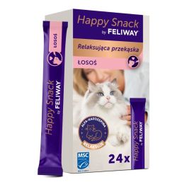 FELIWAY Happy Snack Salmon 24x15 g z łososiem, relaksująca przekąska dla wszystkich kotów