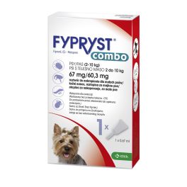 KRKA FYPRYST Combo 67mg/60,3mg roztwór do nakrapiania dla psów 2-10 kg
