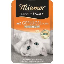 MIAMOR Ragout Royale in Jelly Poultry Kitten saszetka w galaretce drób dla kociąt 100 g