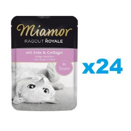 MIAMOR Ragout  Royale kaczka z kurczakiem w sosie 24x100 g