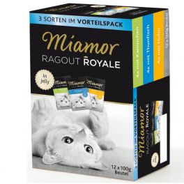 MIAMOR Ragout Royale Multibox 12 x 100 g smaki rybne i mięsne w galaretce