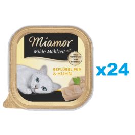 MIAMOR Milde Mahlzeit Poultry Pure&Chicken 24x100g drób i kurczak