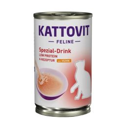 KATTOVIT Cat Diet Drinks Niere-Renal Low Protein kurczak 135 ml