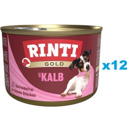 RINTI Gold Veal Mini Cielęcina dla psów ras małych 12x185 g