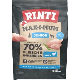 RINTI MAX-I-MUM Junior Chicken z kurczakiem dla szczeniąt 1 kg