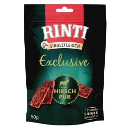 RINTI Singlefleisch Exclusive Snack Venison przysmak z dziczyzną dla psów 50 g
