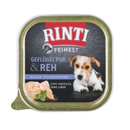 RINTI Feinest Poultry Pure&Deer tacka drób i jeleń 150 g