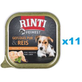 RINTI Feinest Poultry Pure&Rice tacka drób i ryż 11x150 g
