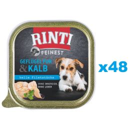 RINTI Feinest Poultry Pure&Veal tacka drób i cielęcina 48x150 g