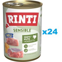RINTI Sensible Indyk z marchewką 24x400 g