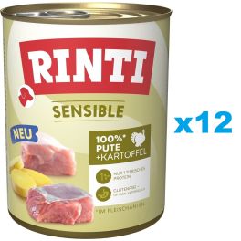 RINTI Sensible Indyk z ziemniakami 12x800g