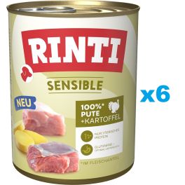 RINTI Sensible Indyk z ziemniakami 6x800g