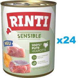 RINTI Sensible Indyk z marchewką 24x800 g