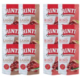 RINTI Kennerfleisch Mix smaków Wołowina Jagnięcina saszetki dla psa 12x400 g
